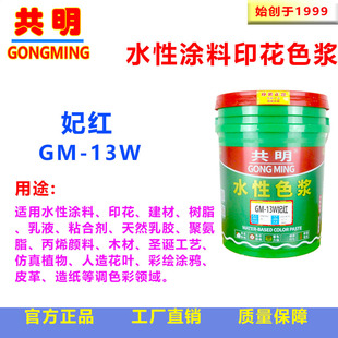 Gongming Clothing Printing Christmas Red Fruit Painting Acrylic Pigment Princess Red Paste GM13W