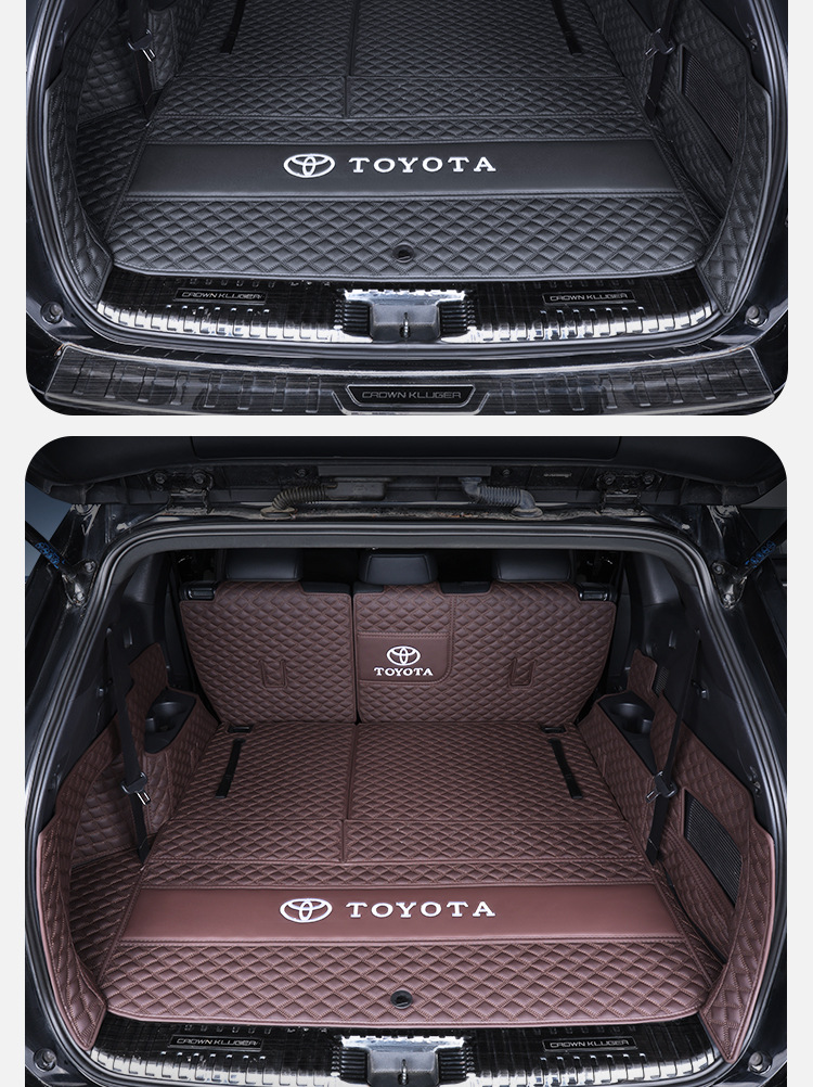 Suitable for Toyota Highlander Trunk Mat 7-Seater Supplies, Modified Old Models 09-26, Fully Enclosed Trunk Mat