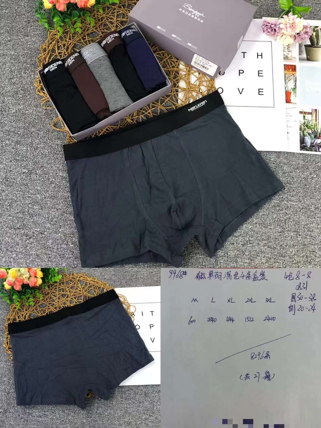 Boxeadores de algodón Xinjiang boxeadores de algodón para hombres pantalones cortos de algodón transpirable de verano para hombres