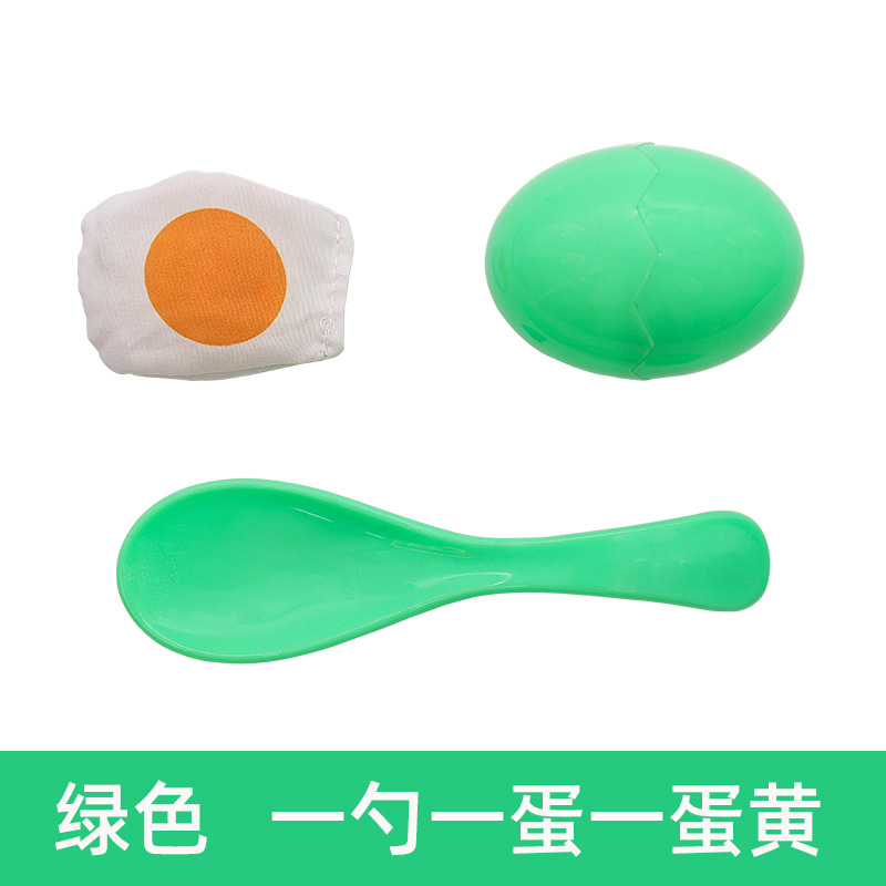 Kindergarten diversión deportes apoyo huevo equilibrio cuchara corriendo juego al aire libre juguete para niños equipo de entrenamiento sensorial
