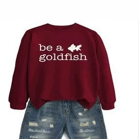 be a goldfish亚马逊ebay独立站休闲舒适女士秋冬圆领长袖衫卫衣