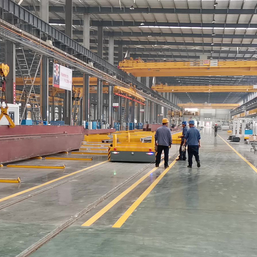 蓄电池轨道转运平车载重全向移动行驶轨道车电动轨道转运平板车