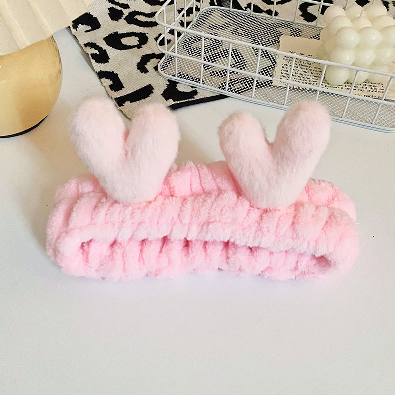 Estilo coreano lindo de La felpa de leopardo asta de impresión banda de pelo Internet Celebrity cangrejo pies banda de pelo femenino lavado de cara belleza diadema de borde ancho accesorios para el cabello