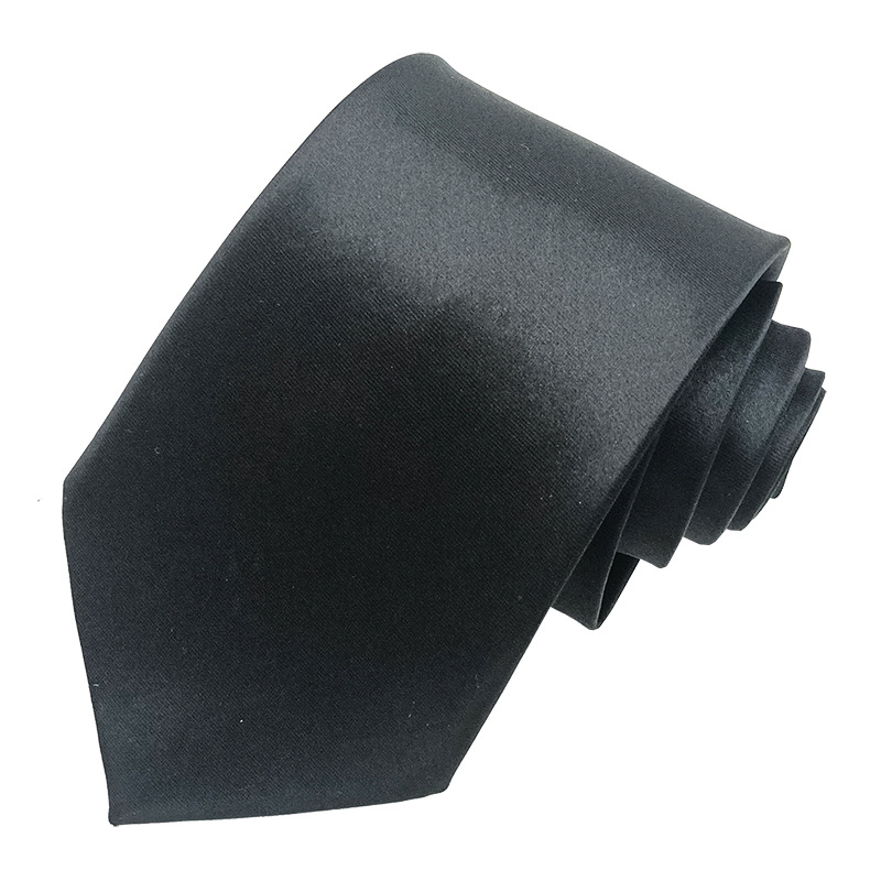 En stock color sólido negro cremallera lazo de los hombres y las mujeres perezoso moda casual mate brillante camisa decorativa mano golpeando