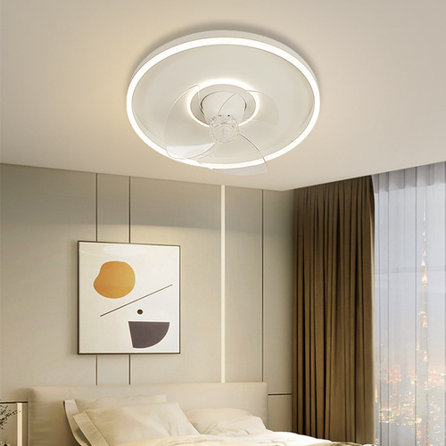Bedroom fan lamp  new model ceiling lamp modern minimalist restaurant living room children invisible swinging fan light fixture