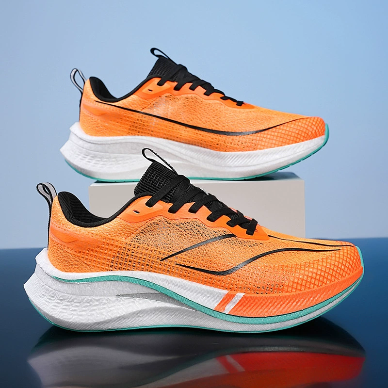 Carbon plate, sports breathable sports shoes, footwear, soft sole, wholesale