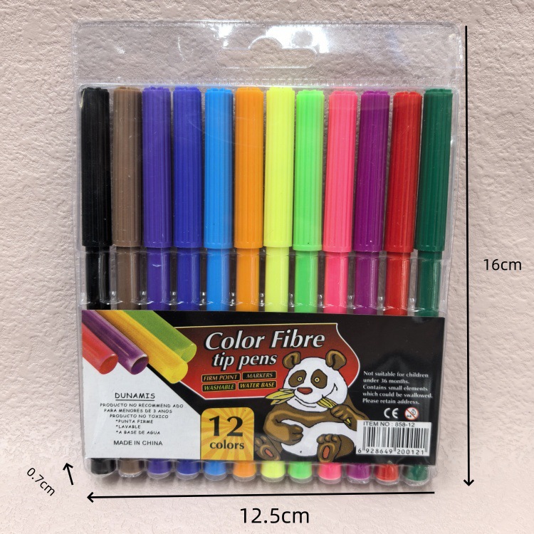El fabricante produce útiles de arte para niños, bolígrafos de dibujo, bolígrafos de colores de 6, 12 y 24 colores, bolígrafos de acuarela para niños, bolígrafos de dibujo al por mayor.