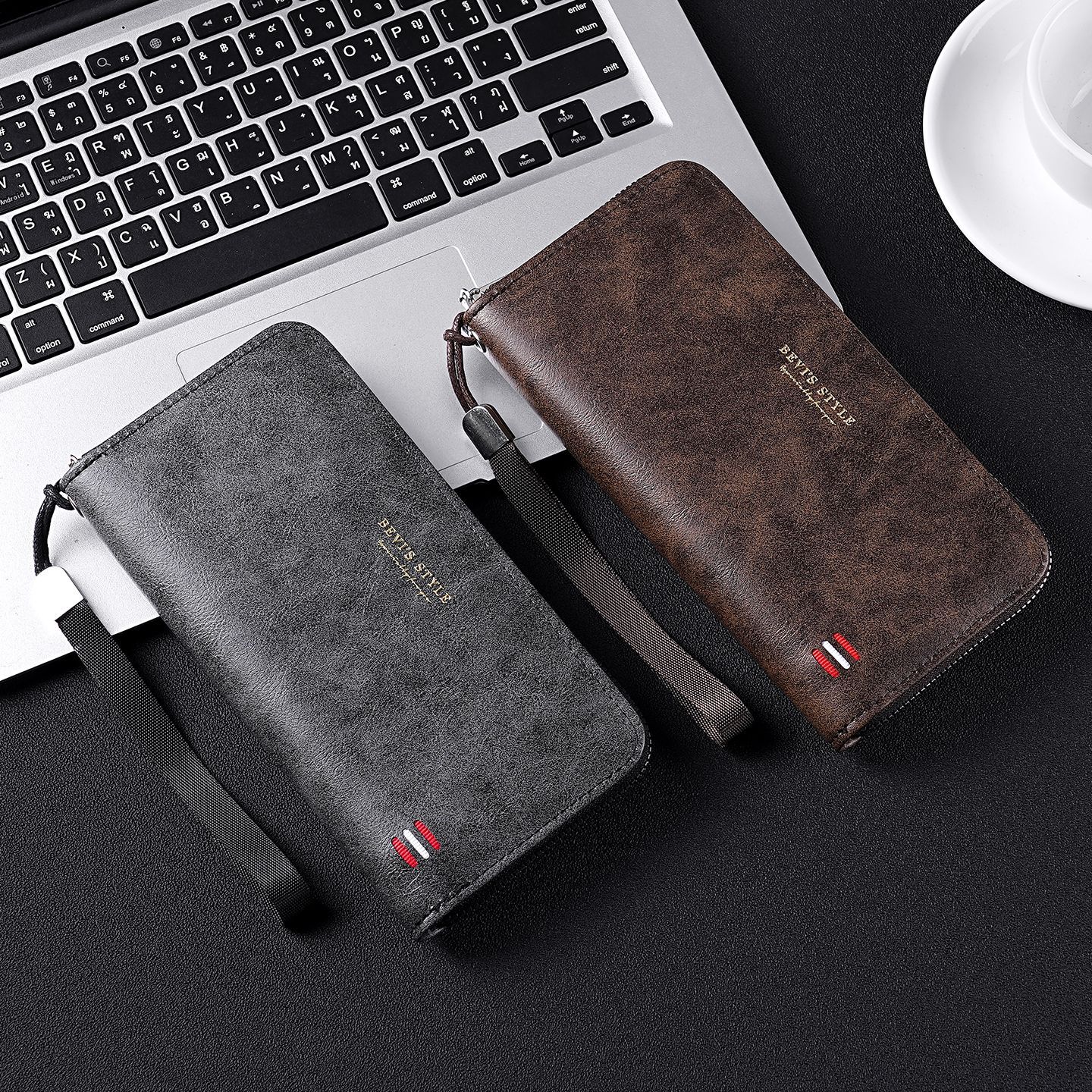 Cross-Border Hot-Selling New Men's Wallet Long Wallet Mobile Phone Coin Purse Large Capacity Clutch Bag Casual Multi-Card Slots