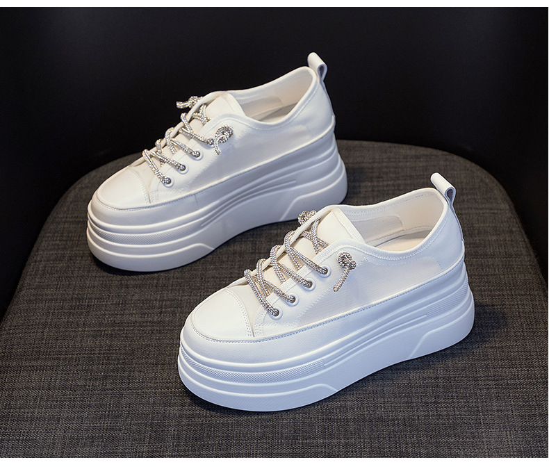 Giày sneaker nữ đế dày lưới thoáng khí tăng chiều cao mùa hè 2026 — M2227 Cam, M2227 Đen, M2227 Trắng chi tiết 26