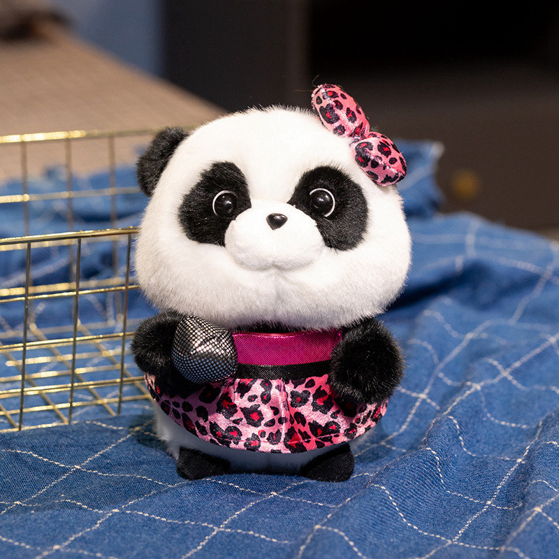 Nuevo creativo lindo música panda muñeca instrumento guitarra panda muñeca tela muñeca regalo de vacaciones para niños image 8