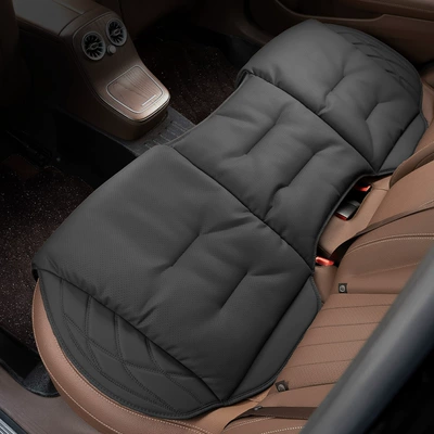 Seat cushion, seat cover – Napa Leather Car Seat Cushion, In-Car - perforated-nappa-leather-classic-black-rear-seat-cushion-leaflet