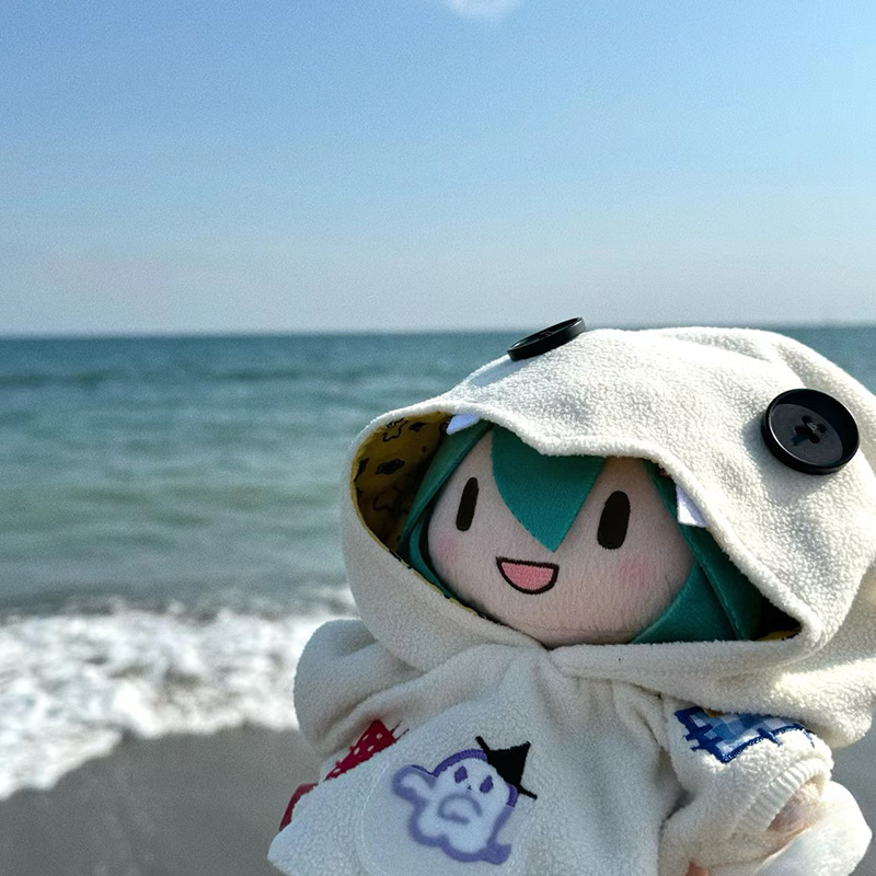 16cm挂件音未来公仔可爱初音棉花娃娃毛绒公仔礼物可换装玩偶摆件|undefined