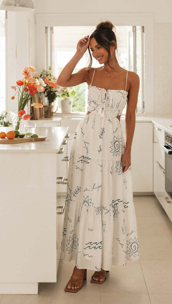 280g Weight Maxi Long Dress Dress Length Type Sleeveless Sleeve Length Strap Dress Dresses Type Polyester, Chiffon Fabric Type High Waist Waist Line Holiday, Daily, Beach Occasion Strap Neckline Regular Fit Fit Type Printing Pattern Summer Season Women's Gender Printing, Backless Design Streetwear Style Wholesale Women's Streetwear Printing Backless Printing Holiday Daily Beach Strap Sleeveless Strap Dress 9