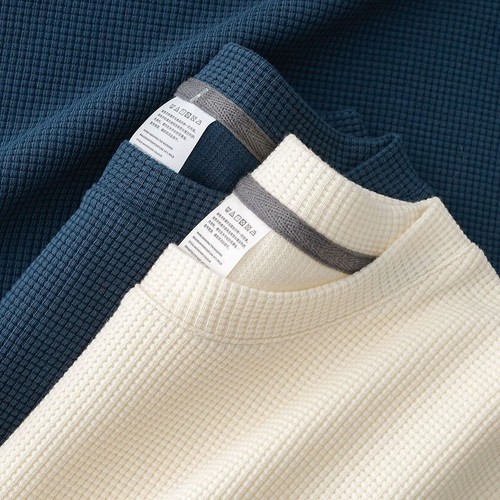 Men's Summer T-Shirt with Honeycomb Round Neck, Reverse Collar, Loose Fit, Plus Size, Ice Silk Thin Vintage Style