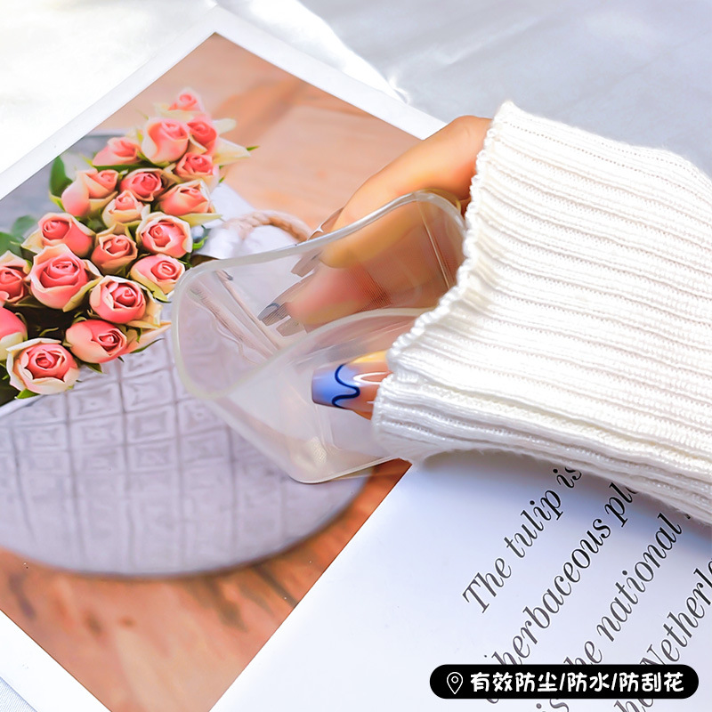 Aplicable a Apple 18W/20W cargador de carga rápida cargador de concha protectora cubierta protectora transparente cáscara suave alambre morder dispositivo pintado