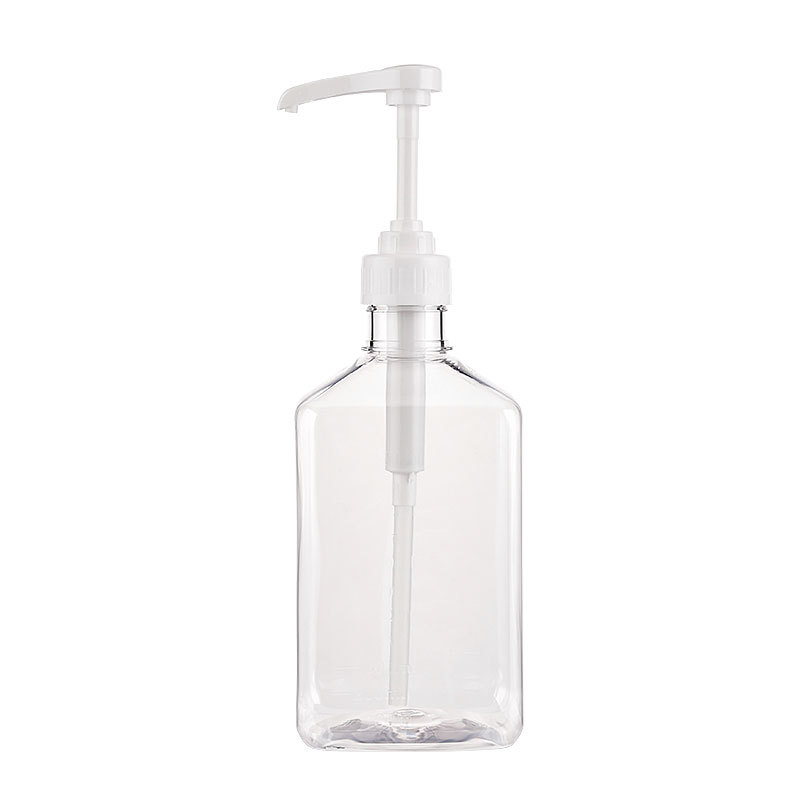 Botella de azúcar prensada a mano leche tienda de té squeeze botella de vidrio botella de fructosa botella de jarabe de plástico botella de azúcar comercial