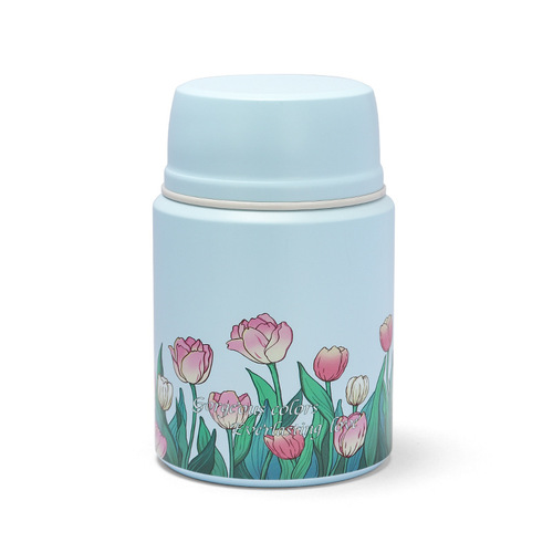 Bird's Nest Tulip Large Capacity Thermos Cup Stainless Steel Stew Beaker Household Afternoon Tea Smothered Beaker 304 Wholesale