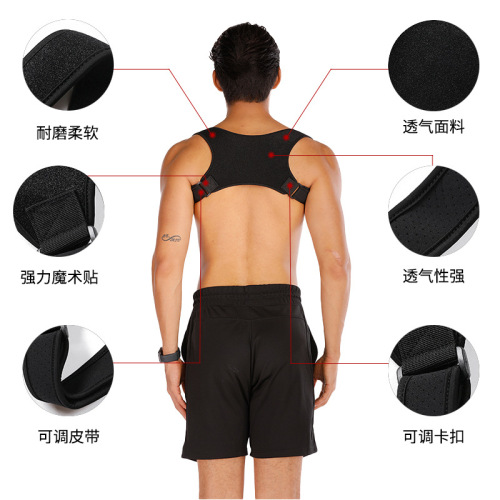 Wholesale Men and Women Adjustable Back Support Shoulder Corrector Brace for Adults and Children Hunchback Corrector