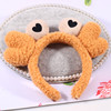 Headband, plush hair accessory, big eyes, wholesale, Korean style