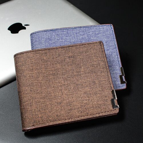 New Style Minimalist Denim Wallet Fashion Youth Horizontal Money Clip Large Capacity Multi-Card Slot Gift Ten Yuan Note Holder