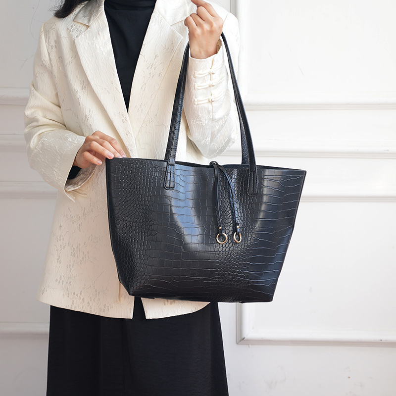 Designer Stone Pattern Tote Bag Large Capacity For Women Commuting_voghion.com
