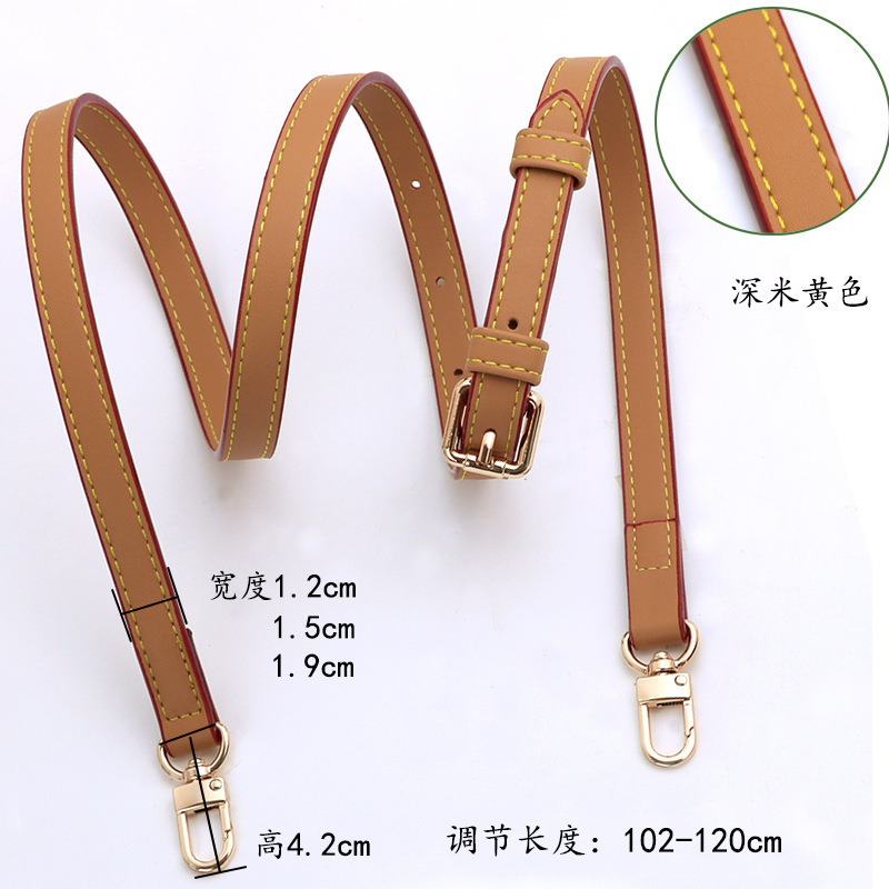 Crossbody with dark beige pin buckle