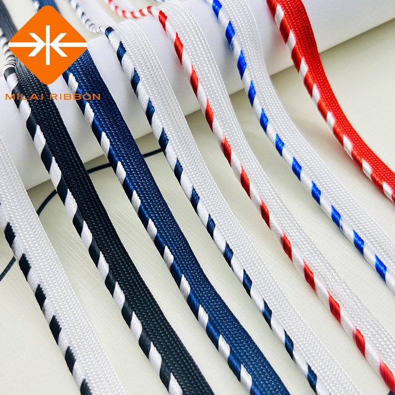 Intercolor Striped Piping Cord for Home Textiles, Cushion and Curtain Edging, Children's Clothing Trim Accessories
