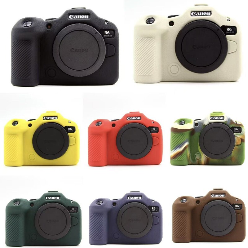 Suitable for Canon Eosr6 Mark Iii Mirrorless Camera Silicone Case Eosr6Iii Special Silicone Case Camera Bag Suitable for Canon Eosr6 Mark Iii Mirrorless Camera Silicone Case Eosr6Iii Special Silicone Case Camera Bag