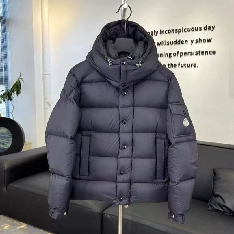 2025冬季新款欧货经典版男女款连帽雾面哑光保暖舒适羽绒服外套