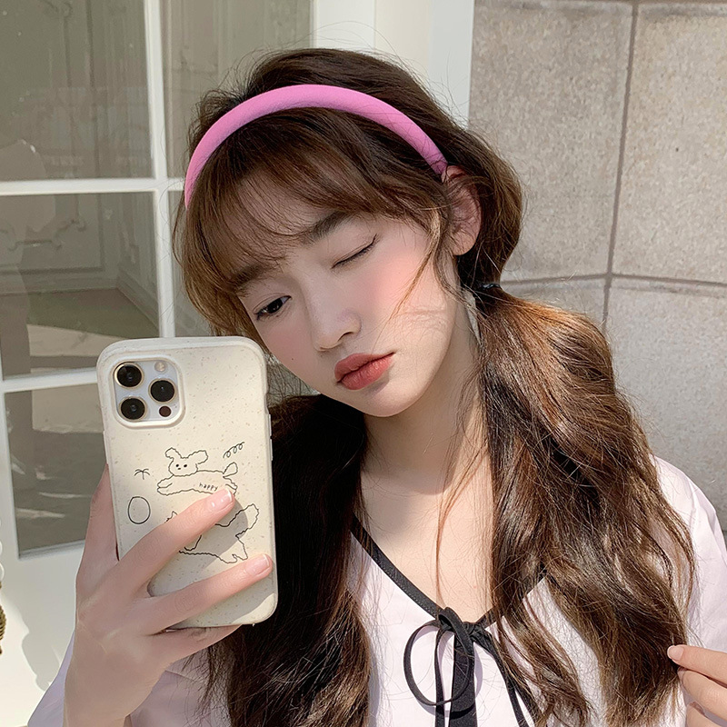 Meilad High Crane Top Hairband 2025 nuevo estilo de alta sensación Hairband tela esponja de otoño y invierno prensado tocado coreano