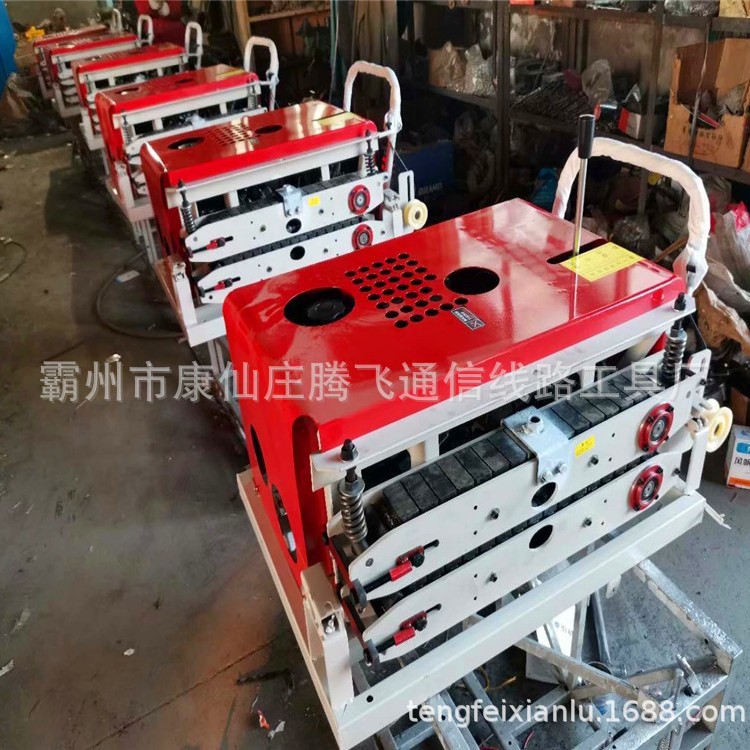 Fully automatic fiber optic cable pay-off machine