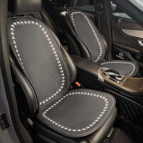 Car seat cushion single piece houndstooth internet celebrity goddess model small waist rear car cushion seat cushion three-piece set universal for all seasons