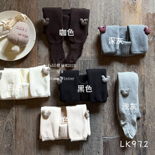 儿童连裤袜冬小童加厚保暖袜韩系公仔细竖条女童连裤袜子宝宝袜裤