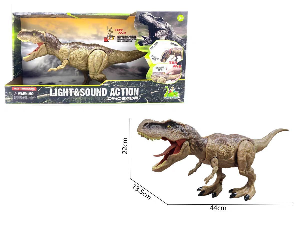 Modelo de Dinosaurio Giganotosaurus Grande de Plástico con Sonido para Niños