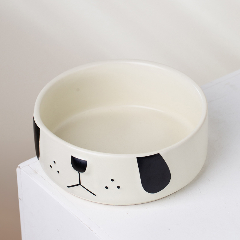 Dibujos animados PUG tazón de alimentación para mascotas tazón de comida para gatos tazón de cerámica gato y perro beber tazón de comida para gatos perro grande Tazón de arroz anti-golpe