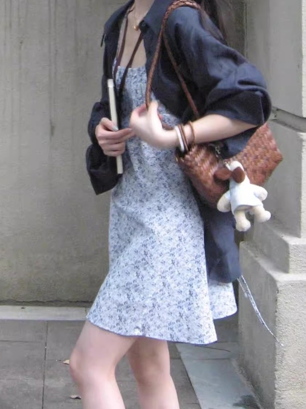 春季套装女装2025新款感韩系氛围感春秋小个子穿搭碎花连衣裙潮流|undefined