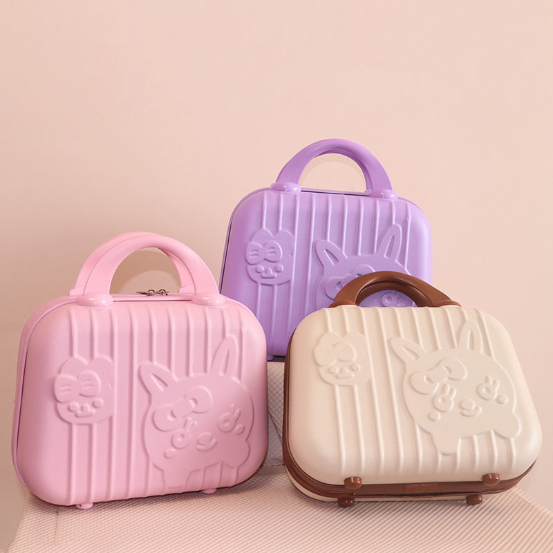 En línea Celebrity nuevo conejito caso cosmético de la boda cumpleaños regalo Luna Llena mango portátil 3D lindo estudiante femenino