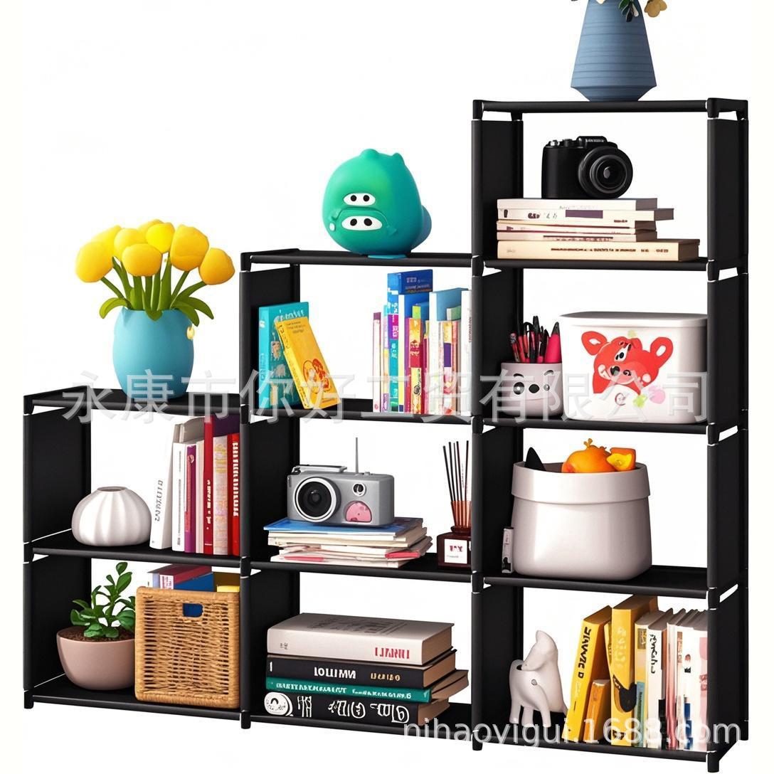 321 9칸 책장 블랙