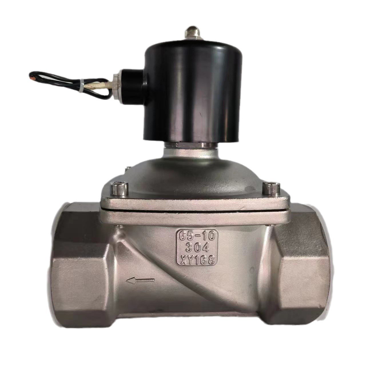 2W304不锈钢常闭丝扣水用电磁阀线圈220v24v水阀单向阀自动排水阀