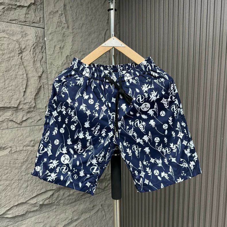 Men's Clothing High End Men's All Over Print Casual Shorts Summer Thin Quick Drying Straight Leg Stylish Five Point Beach Shorts_viptrois.com