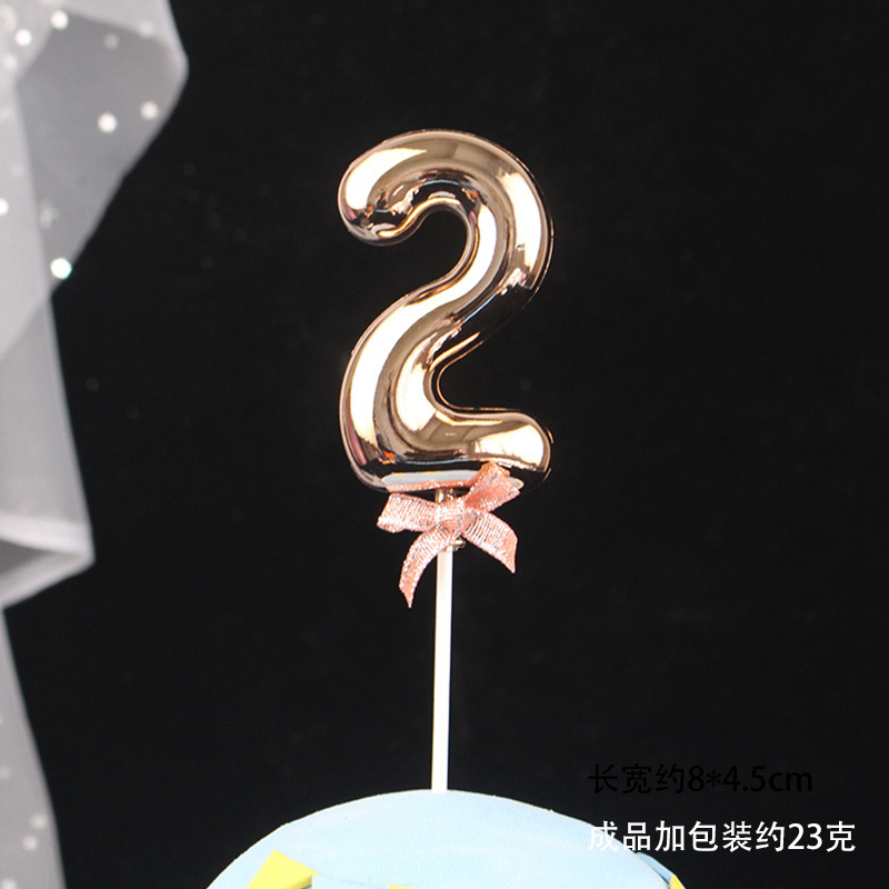 Decoración digital para pasteles 0-9, 3D oro/rosa, inserto para cumpleaños – Mayorista de Yiwu image 39