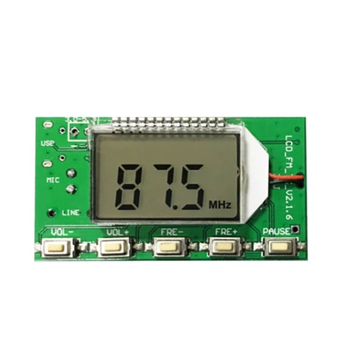 Fm Transmitter Module Digital Frequency Modulation Stereo Transmitter Module Wireless Transmitter Board Microphone Module (FM Modulyator) - digital-fm-stereo-transmitter-module