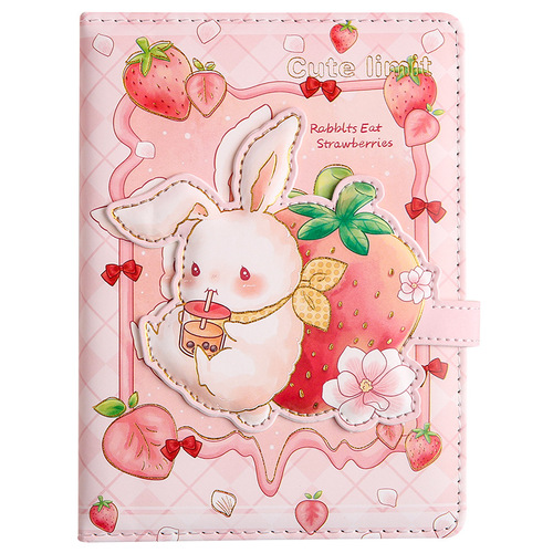 36k notebook, cute and super cute girl coloring pages, magnetic buckle book set, exquisite notebook, student stationery notebook