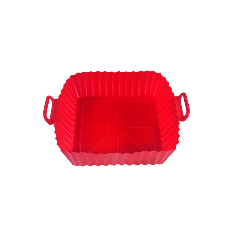Amazon Hot Silicone Air Fryer Plate Grado de alimentos hogar plegable Silicone Air Fryer Plate