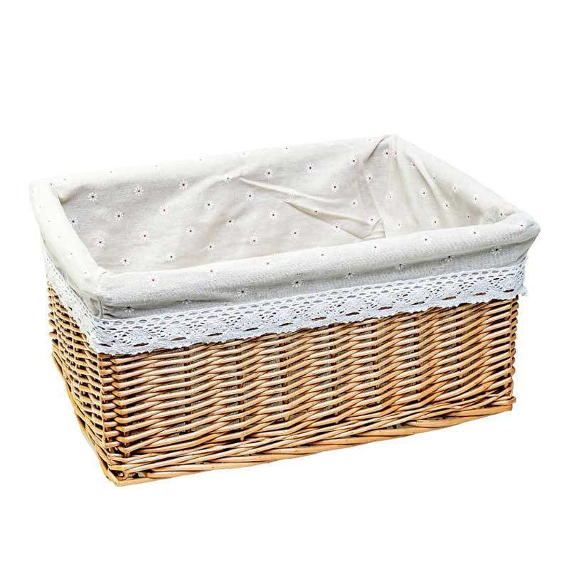 Flor blanca de lino grande 44*33*21cm