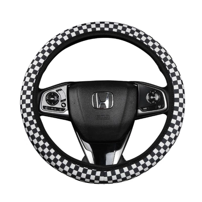 Wheel Covers with Checkerboard Pattern, No | Steering wheel cover