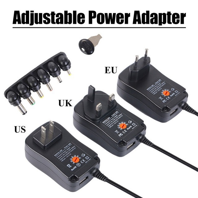 Adjustable power supply 3V-12V adapter 30W charger adjustable multi-function power adapter 6 adapter