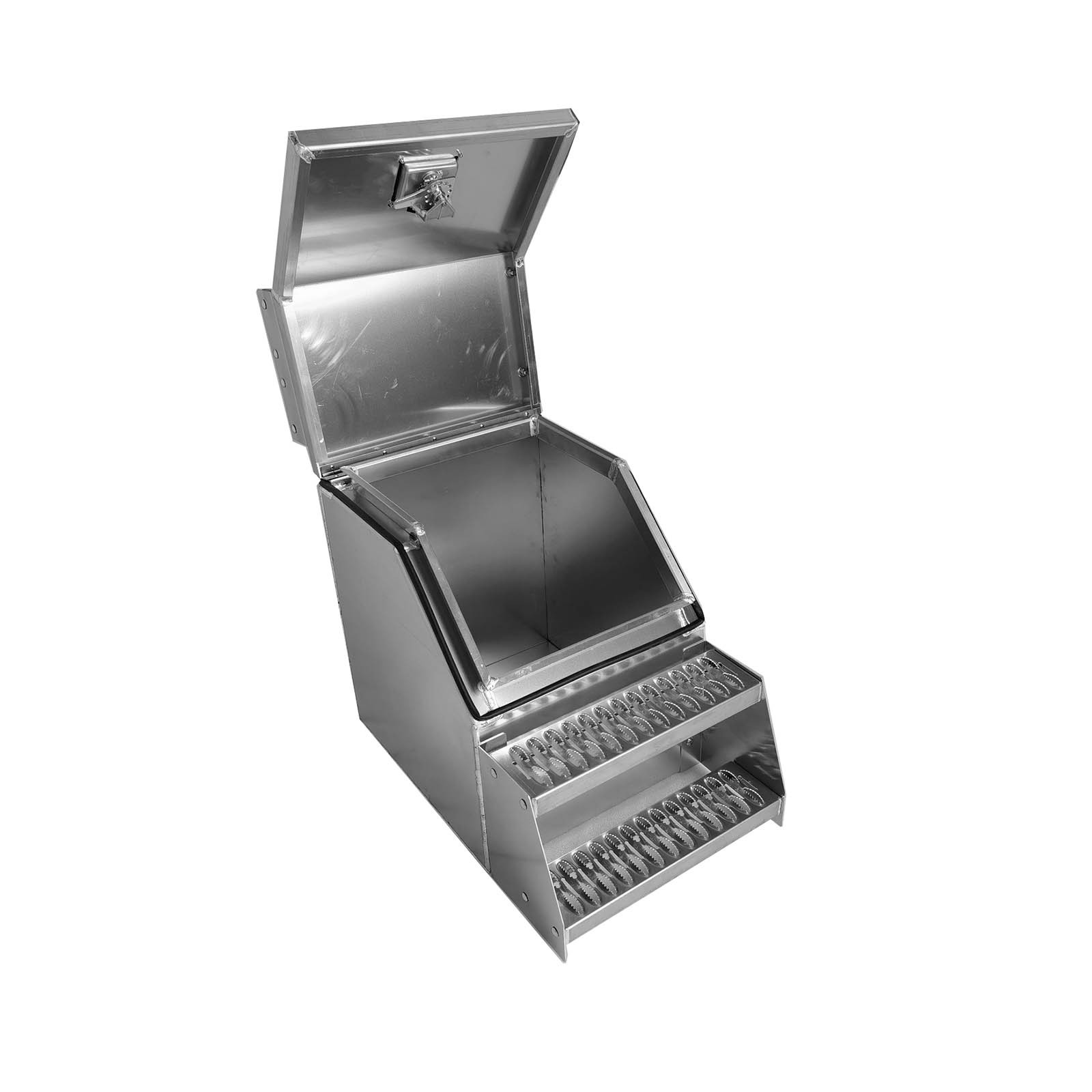 Cross-Border Best-Selling Aluminum Pickup Tool Box 18inch Large Cargo Truck Step Storage Tool Box Step Box