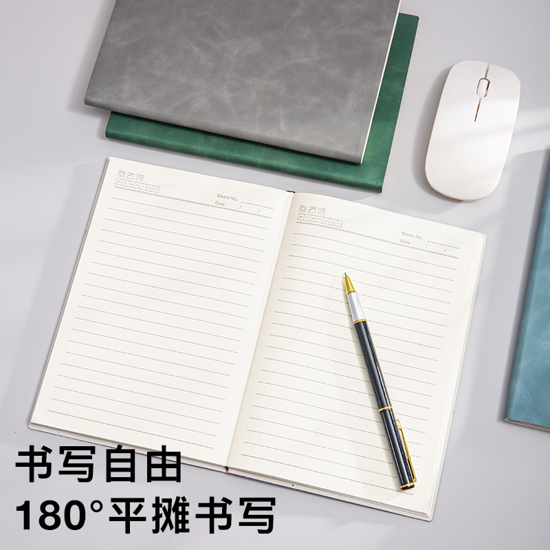 양가죽 노트북 사용자 정의 로고 인쇄 가능 새로운 A5B5 부드러운 가죽 두꺼워진 비즈니스 오피스 노트패드 심플