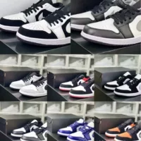 Air Jordan 1 низкие баскетбольные кроссовки, сникеры для пальцев, спортивные